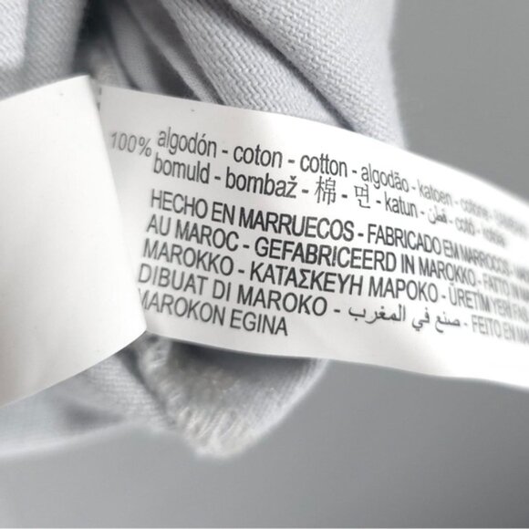 NWT ZARA Metallic Denim 100% Cotton DustyBlue Shimmer Short Romper 6929/201 Sz M - Picture 13 of 14